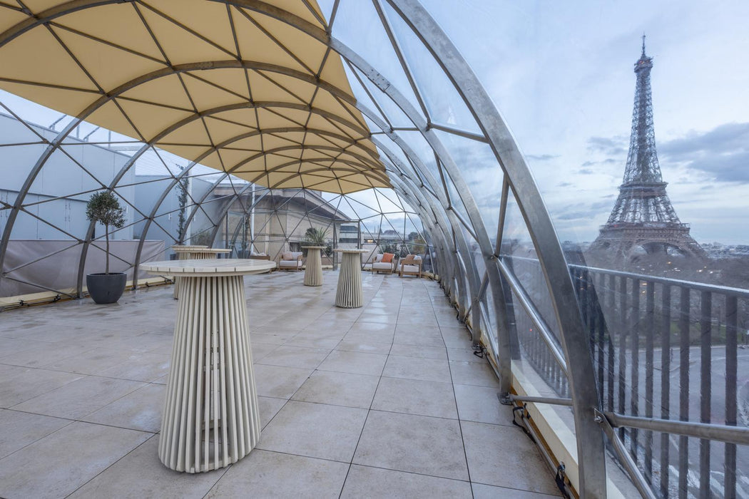 17.5x7m / 57ft 5in x 22ft 11in Spacey Tunnel Pavilion TUBE/PVC