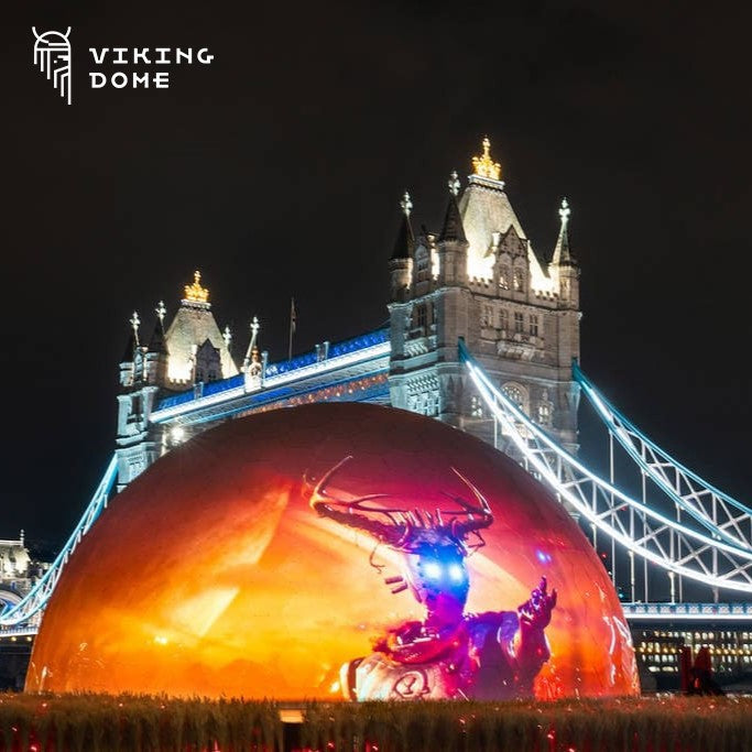 Ø11m H5,5m / Ø36ft 1in H18ft Luxury Aura Dome™ with Glass Door