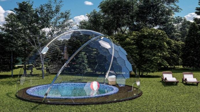 Ø6m Luxury Aura Dome™  - Motorized Retractable Enclosure