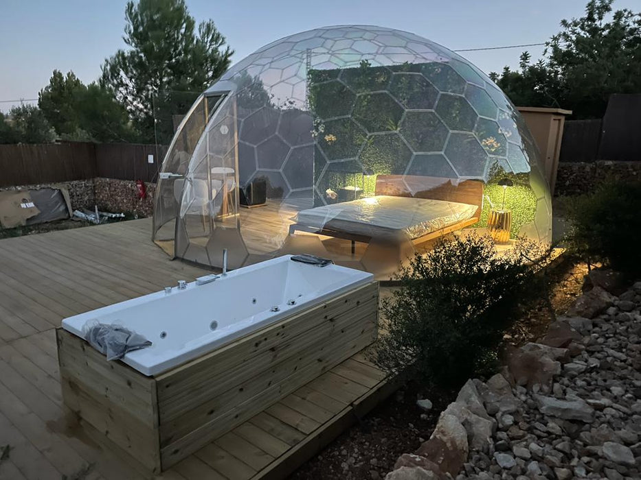 Ø6m H3m Luxury Aura Dome™ avec porte vitrée