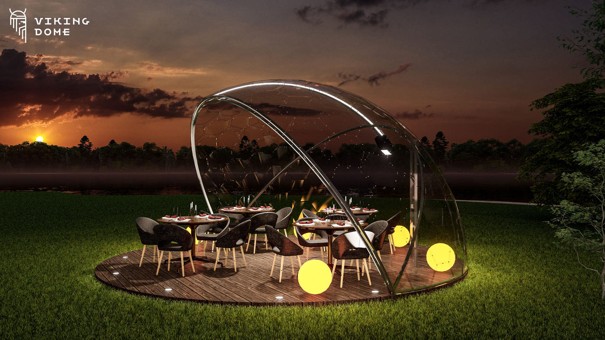 Ø6m Aura Dome™  - Motorized Retractable Dining Enclosure