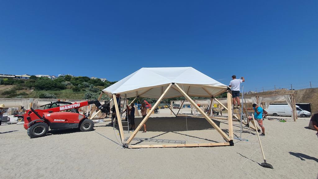 Ø15m T-STAR/wood/PVC tent Heavy Duty Dome