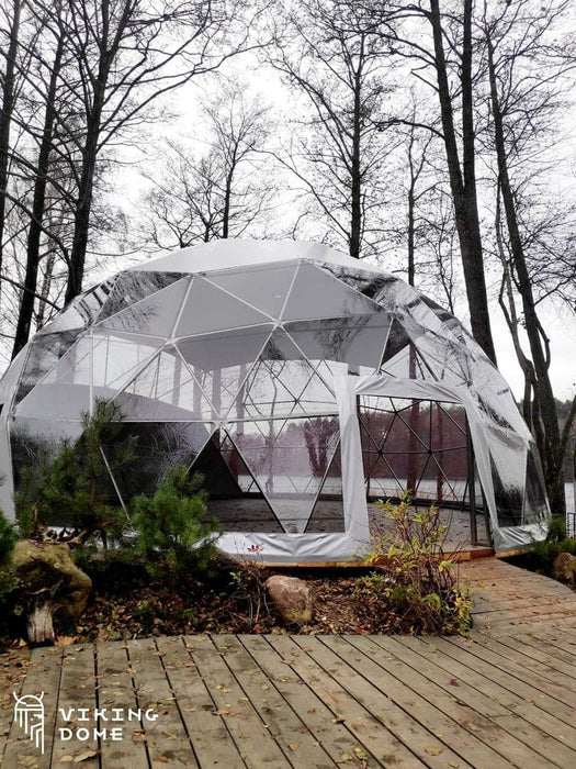 Ø11,9m Icosahedron TUBE/PVC Summer restaurant dome