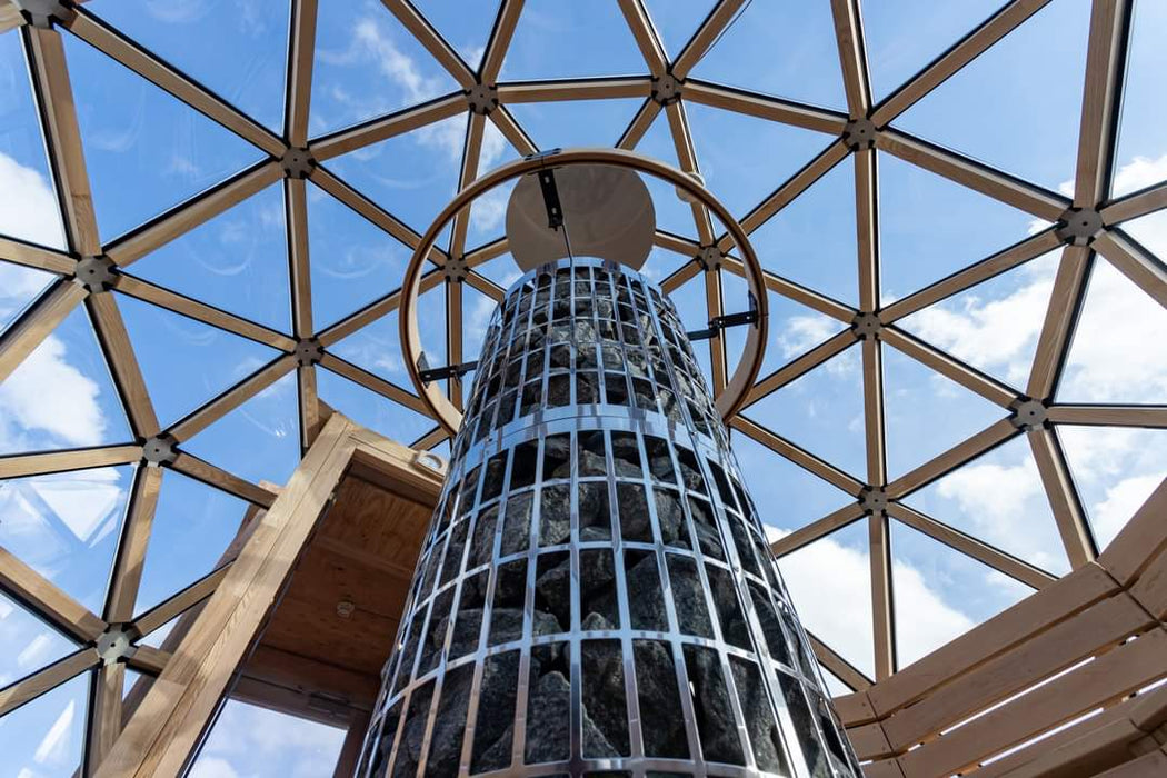 Ø3.5m Sauna Glass Dome simple vitrage