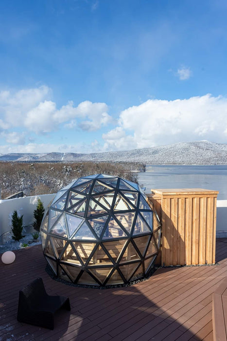 Ø3m Sauna Glass Dome single-pane
