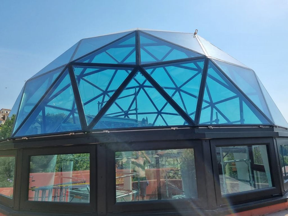 Ø5,5m Isolierte Glaskuppel - dauerhafte Gebäude
