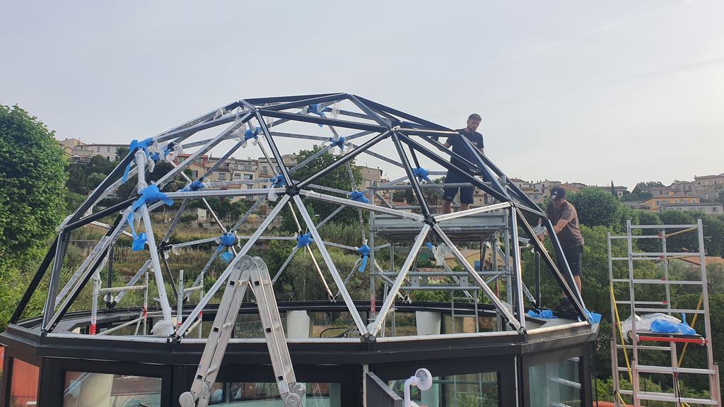 Ø5,5m Insulated Glass Dome - permanent buildings