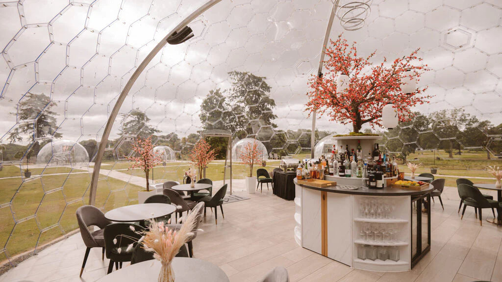 Ø10m Luxury Aura Dome™ avec porte vitrée