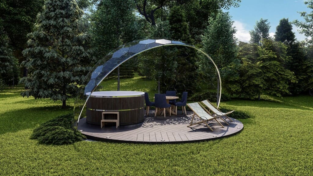 Ø5m Luxury Hot Tub Shelter - Aura Dome™