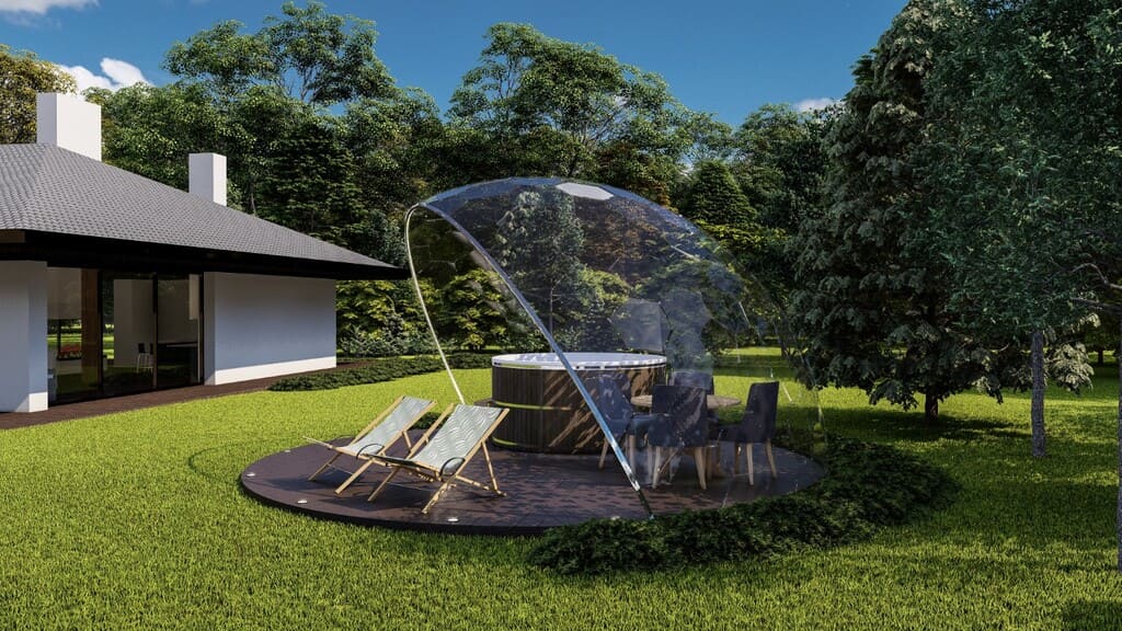 Ø6m Luxury Hot Tub Shelter - Aura Dome™