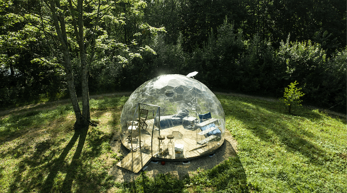 Ø5m Luxury Aura Dome™ mit Glastür