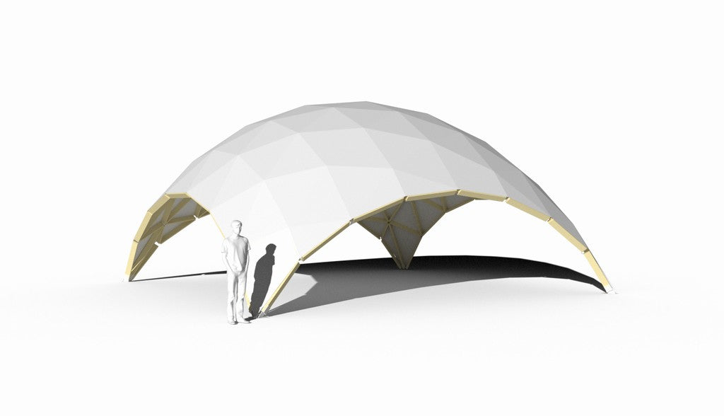 9x9m / 30x30ft DIY Quadro Geodesic Dome STAR CLASSIC Connectors Kit
