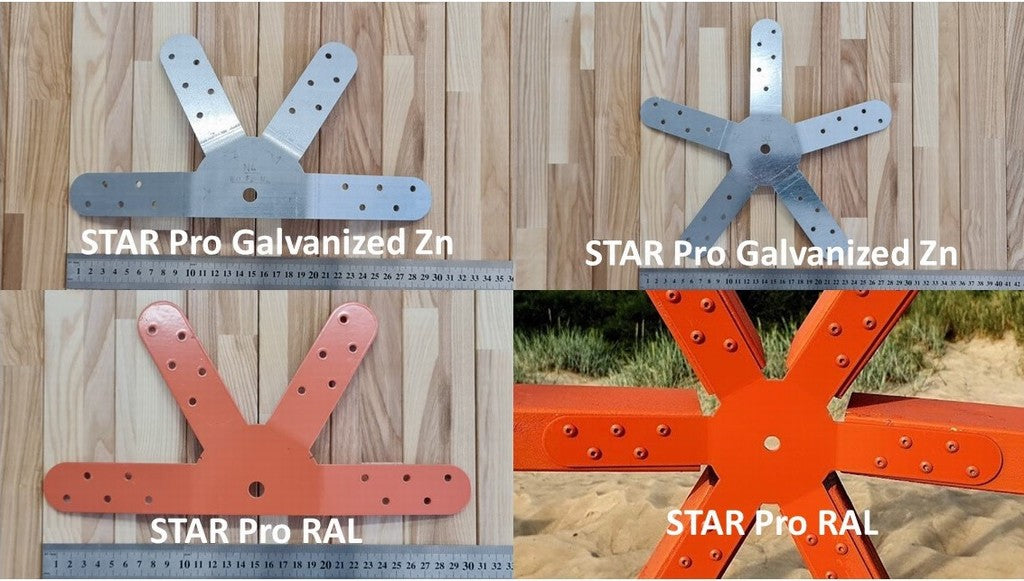 Kit de connecteurs STAR pour dôme géodésique Quadro DIY 6-13 m