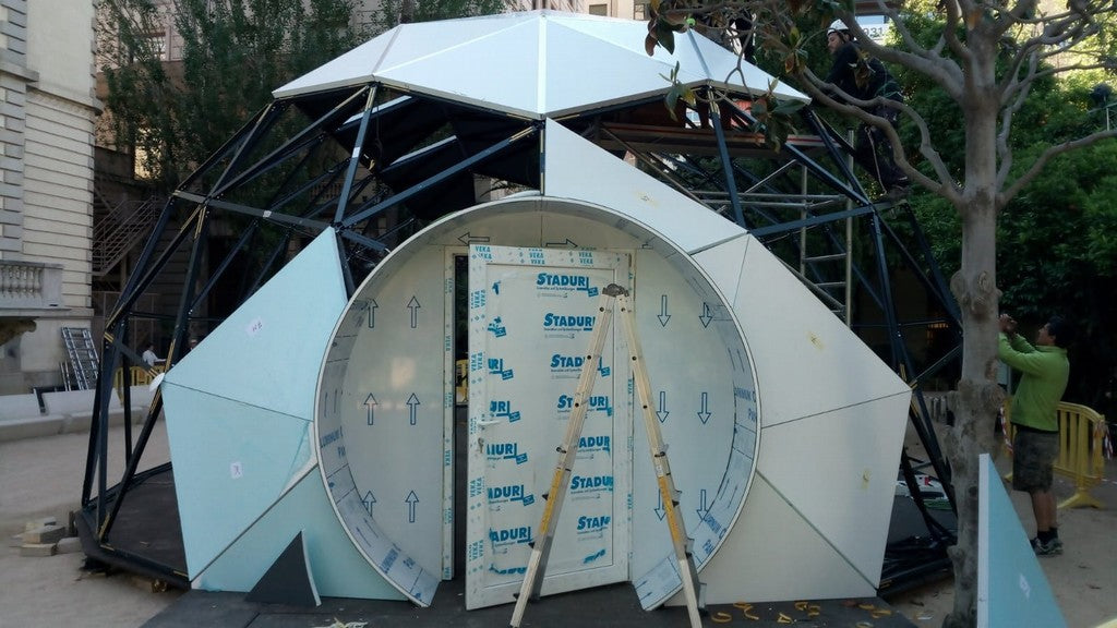 8x12m Tunnel Dome - Schallgedämmtes Gebäude