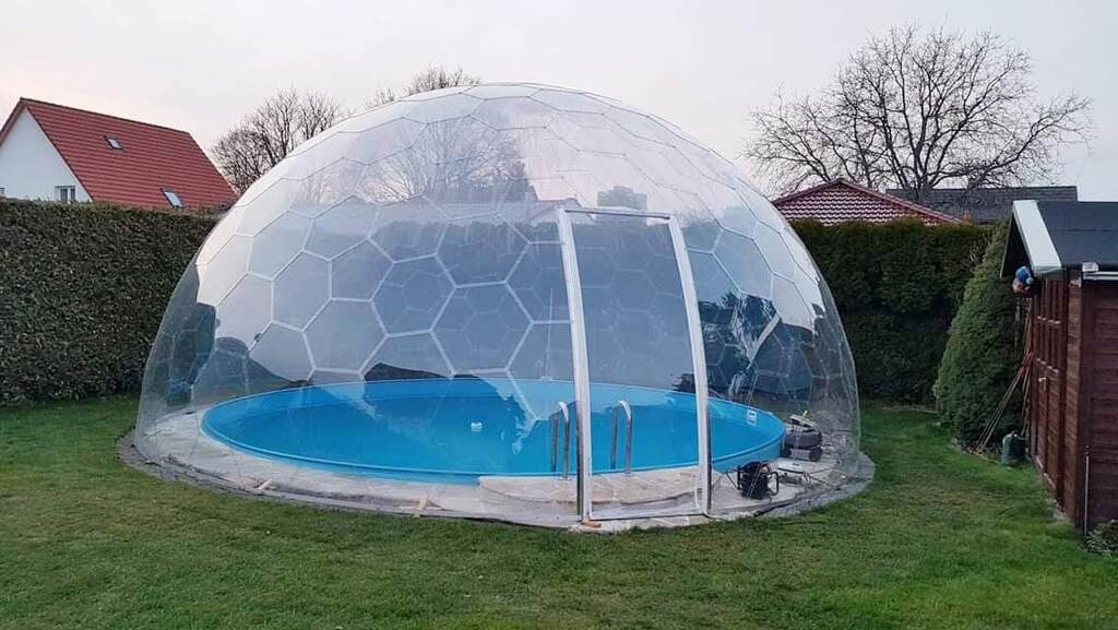 Ø7m H3,5m Luxury Aura Dome™ avec porte vitrée