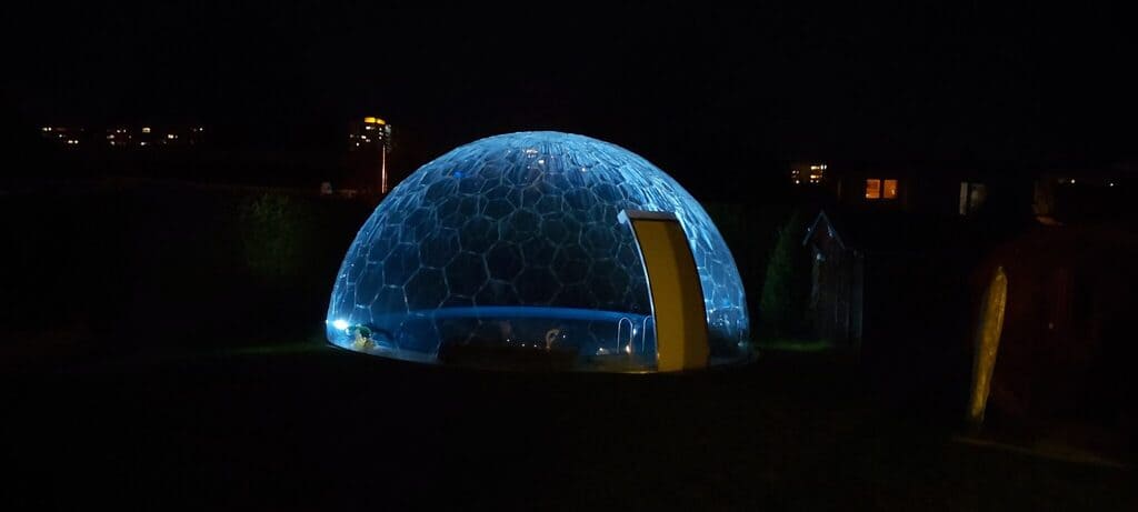 Ø7m H3,5m Luxury Aura Dome™ avec porte vitrée
