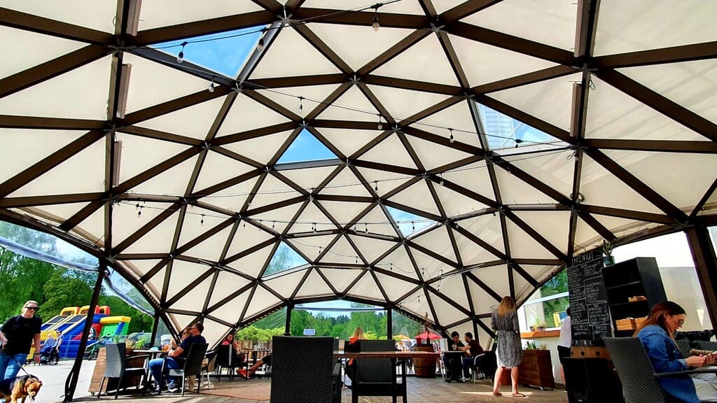 7x7m Quadro Dome Cafe STAR/PVC